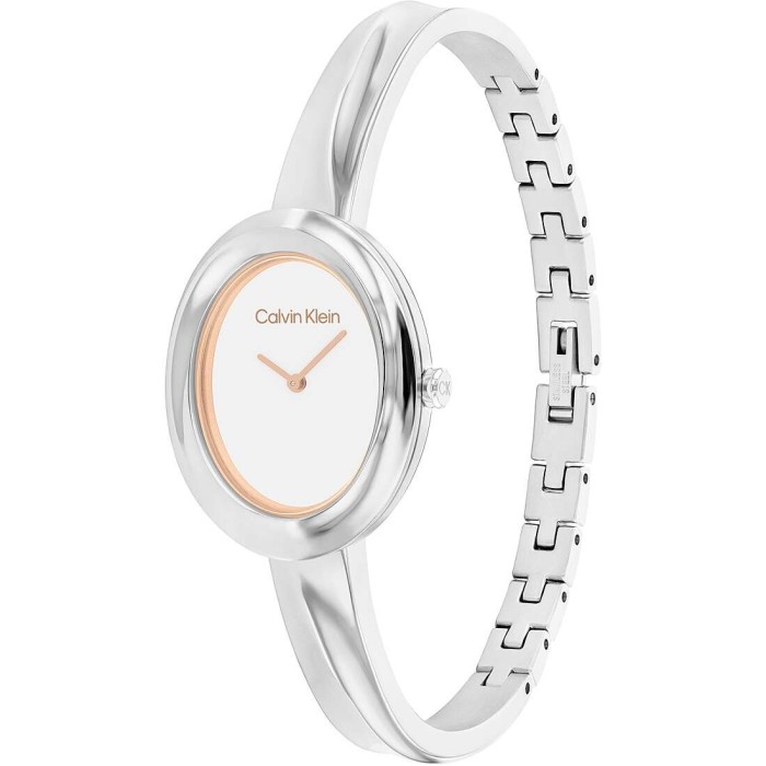 Orologio CALVIN KLEIN Twisted Bezel 25100055  Silver in acciaio