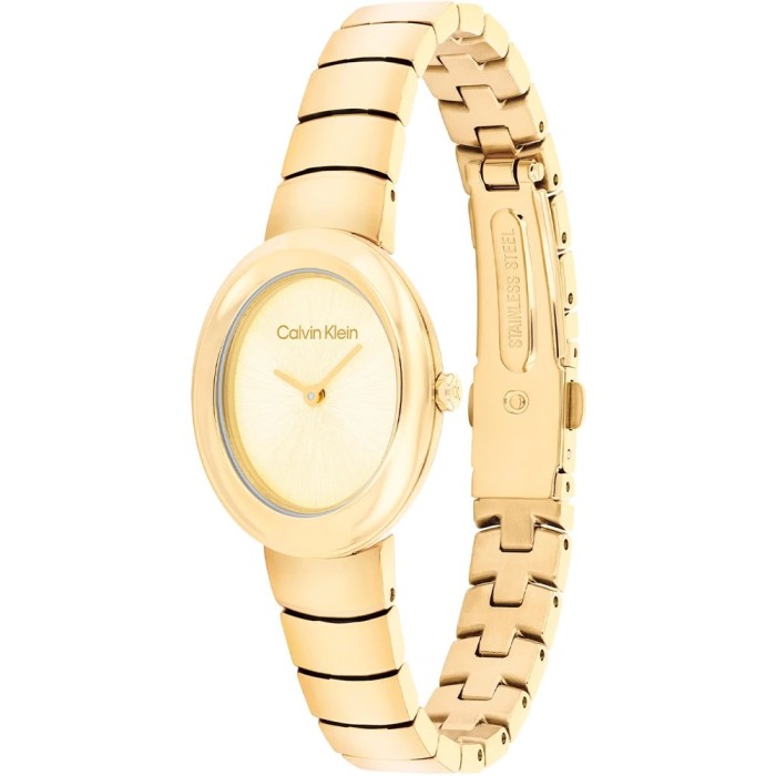 Orologio CALVIN KLEIN Twisted Bezel 25100147 Gold in acciaio dorato
