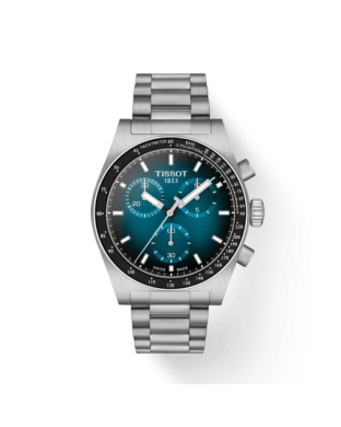 Orologio TISSOT PR516 40MM T1494171104101 Blu Gradient cinturino in acciaio