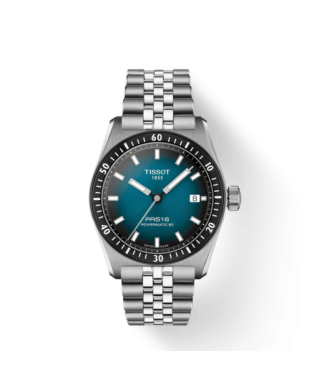 Orologio TISSOT PR516 38MM T1494071104100 Blu Gradient cinturino in acciaio