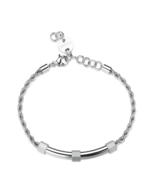 Bracciale Uomo S'AGAPO Bound SBD16 in acciaio 316L con centrale