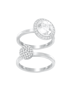 SWAROVSKI HOTE:ANELLO SET CRYSSHA/RHS 52