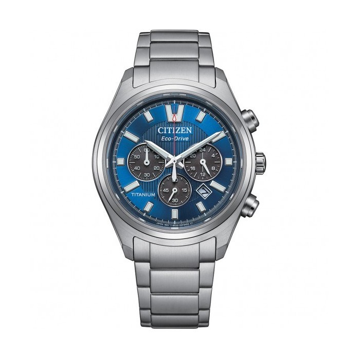 Orologio CITIZEN Super Titanio Chronograph CA4750-51L Blue con cinturino in super titanio