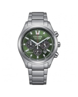 Orologio CITIZEN Super Titanio Chronograph CA4750-51X Green con cinturino in super titanio