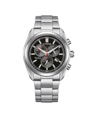 Orologio CITIZEN Super Titanio Chronograph AT2590-59E Black con cinturino in super titanio
