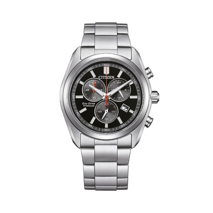Orologio CITIZEN Super Titanio Chronograph AT2590-59E Black con cinturino in super titanio