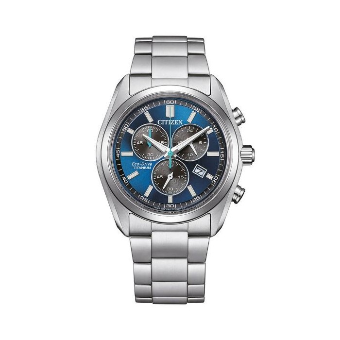 Orologio CITIZEN Super Titanio Chronograph AT2590-59L Blue con cinturino in super titanio