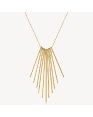 Collana lunga BROSWAY Aura in acciaio 316L dorato con pendente barre BAU04 2
