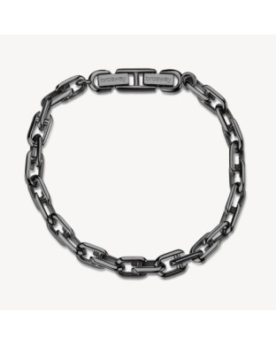 Bracciale catena Uomo BROSWAY Nemesi BNE13 in acciaio 316L pvd rutenio
