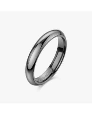 Anello Uomo BROSWAY Nemesi BNE32C in acciaio 316L pvd rutenio Misura 23