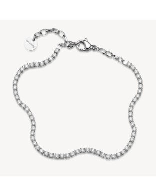 Bracciale tennis BROSWAY Desideri BEI109 in acciaio 316L e cristalli