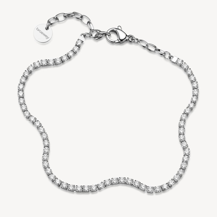 Bracciale tennis BROSWAY Desideri BEI109 in acciaio 316L e cristalli