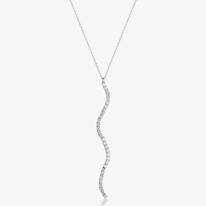 Collana lunga BROSWAY Desideri BEIN027 in acciaio 316L con pendenti di cristalli