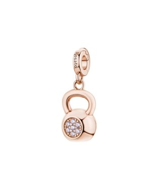 Charm ROSATO Storie RZ267 in argento 925 rosato a forma di Kettlebell