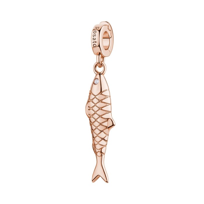 Charm ROSATO Storie RZ265 in argento 925 rosato a forma di Pesce