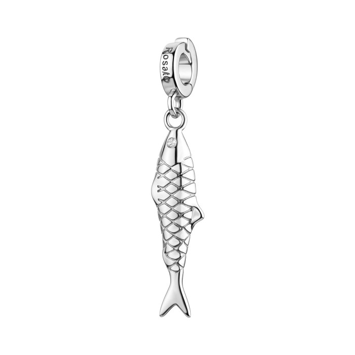 Charm ROSATO Storie RZ265R in argento 925 a forma di Pesce