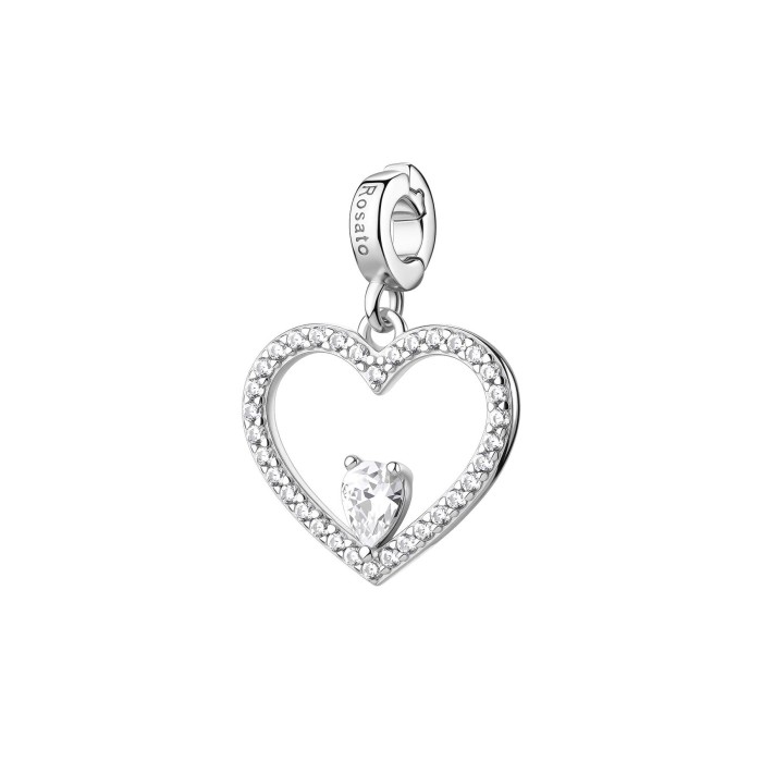 Charm ROSATO Storie RZLE090R in argento 925 a forma di Cuore LIMITED EDITION FESTA DELLA MAMMA