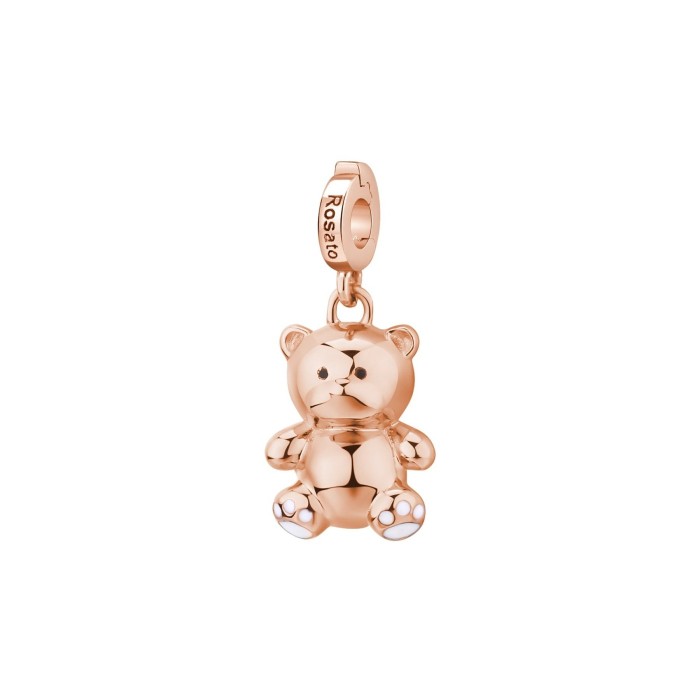 Charm ROSATO Storie RZ027 in argento 925 rosato a forma di Orsacchiotto