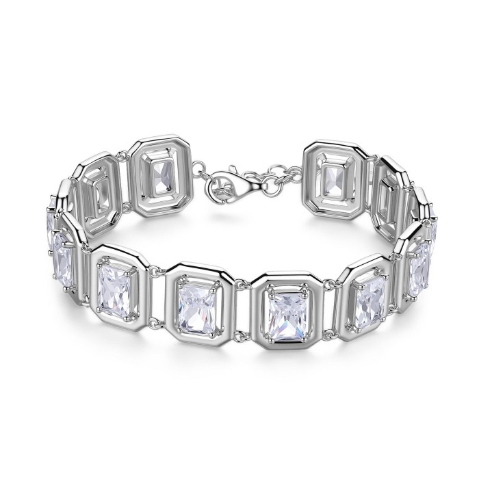 Bracciale morbido ROSATO Anna RZAN19 in argento 925 e cristalli