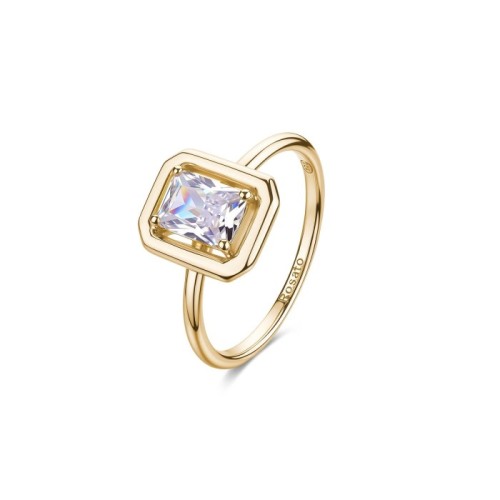 Anello ROSATO Anna RZAN36C in argento 925 dorato e cristallo Misura 16