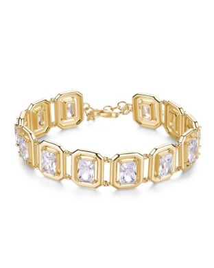 Bracciale morbido ROSATO Anna RZAN20 in argento 925 dorato e cristalli