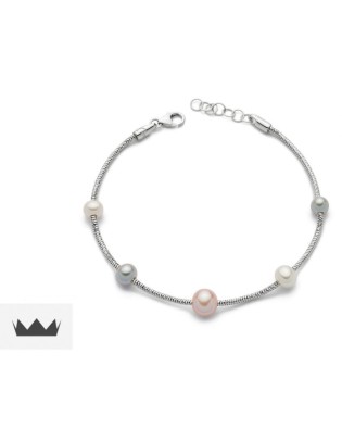 Bracciale MILUNA MISS ITALIA in argento 925 e perle - PBR2831