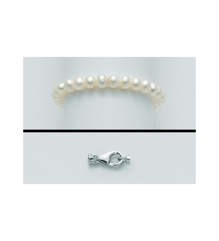 Bracciale MILUNA di perle e oro bianco 18kt PBR1675