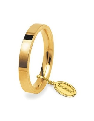 Fede UNOAERRE Fedi Cerchi di Luce 3,5 mm in oro giallo