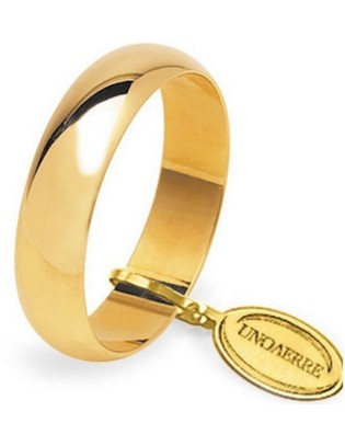 Fede UNOAERRE Fedi Classiche gr. 5 Mantovana in oro giallo