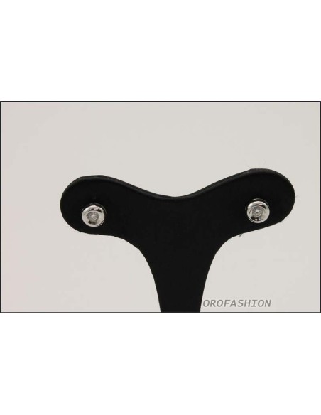 Orecchini oro bianco diamanti naturali ct. 0.12 - Valore 370 2081417