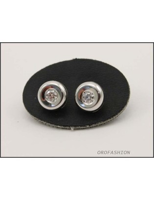 Orecchini oro bianco diamanti naturali ct. 0.22- Valore 650 2081422