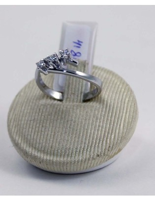 Anello Trilogy in oro 18kt con diamanti - 2471814