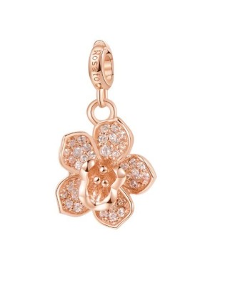 Ciondolo ROSATO STORIE in argento - RZ054 ORCHIDEA ELEGANZA