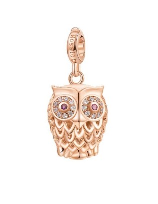 Ciondolo ROSATO STORIE in argento - RZ002 GUFETTO SAGGEZZA